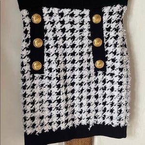 Balmain houndstooth skirt